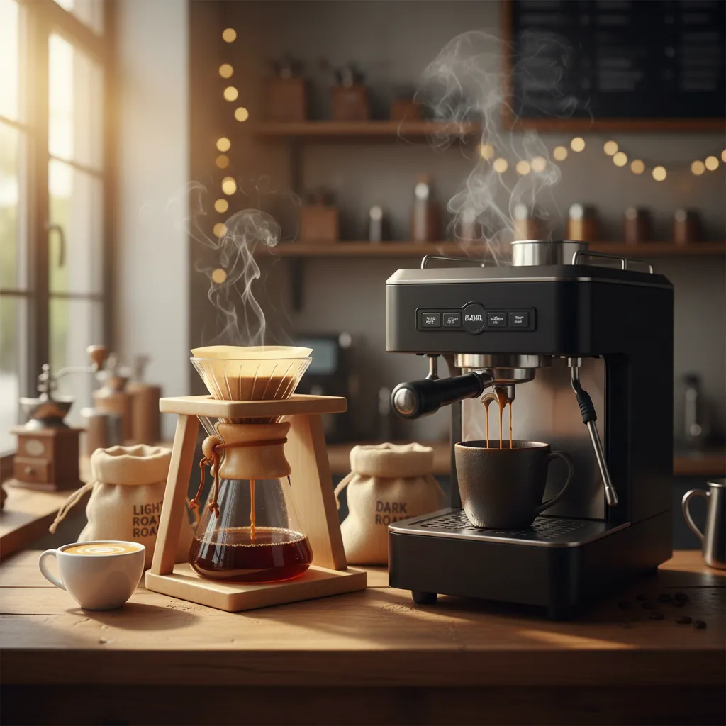 Light Roast vs. Dark Roast Coffee: Flavor, Caffeine, and Brewing Guide